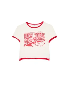 Cropp Koszulki, Topy*Koszulka z kontrastowym wykończeniem