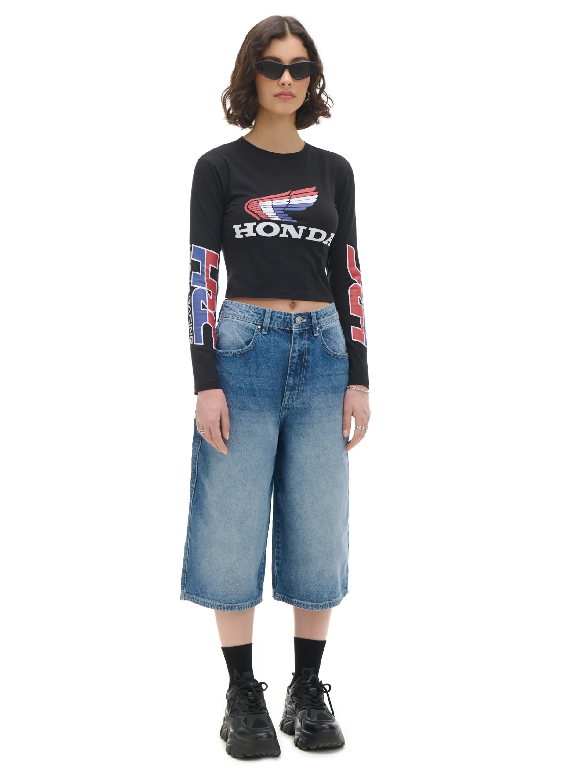 Cropp Koszulki, Topy*Koszulka z nadrukami Hondy