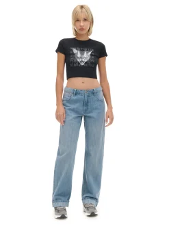 Cropp Koszulki, Topy*Koszulka z nadrukiem kota