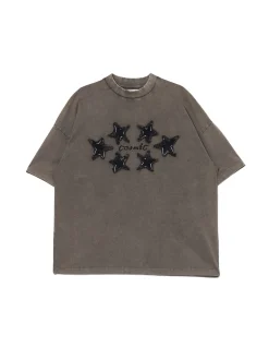 Cropp Koszulki, Topy*Koszulka z naszywkami w gwiazdki