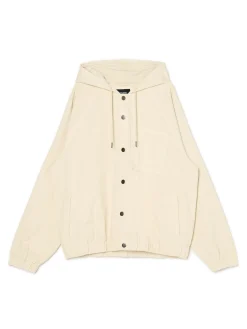Cropp Kurtki, Płaszcze|Denim*Kremowa bawełniana katanka