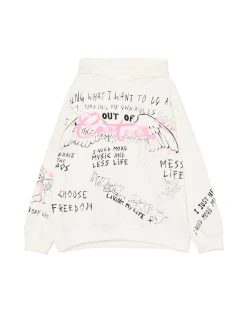 Cropp Unisex|Unisex*Kremowa bluza oversize z nadrukiem UNISEX