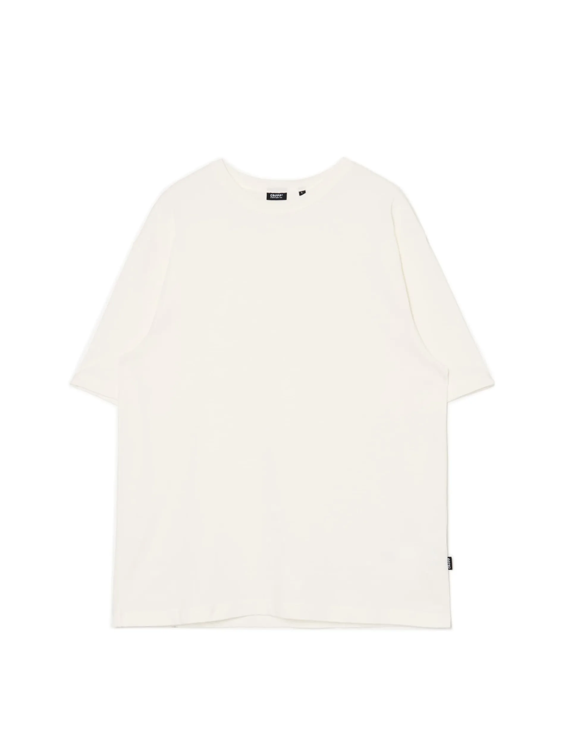 Cropp Koszulki*Kremowa gładka koszulka