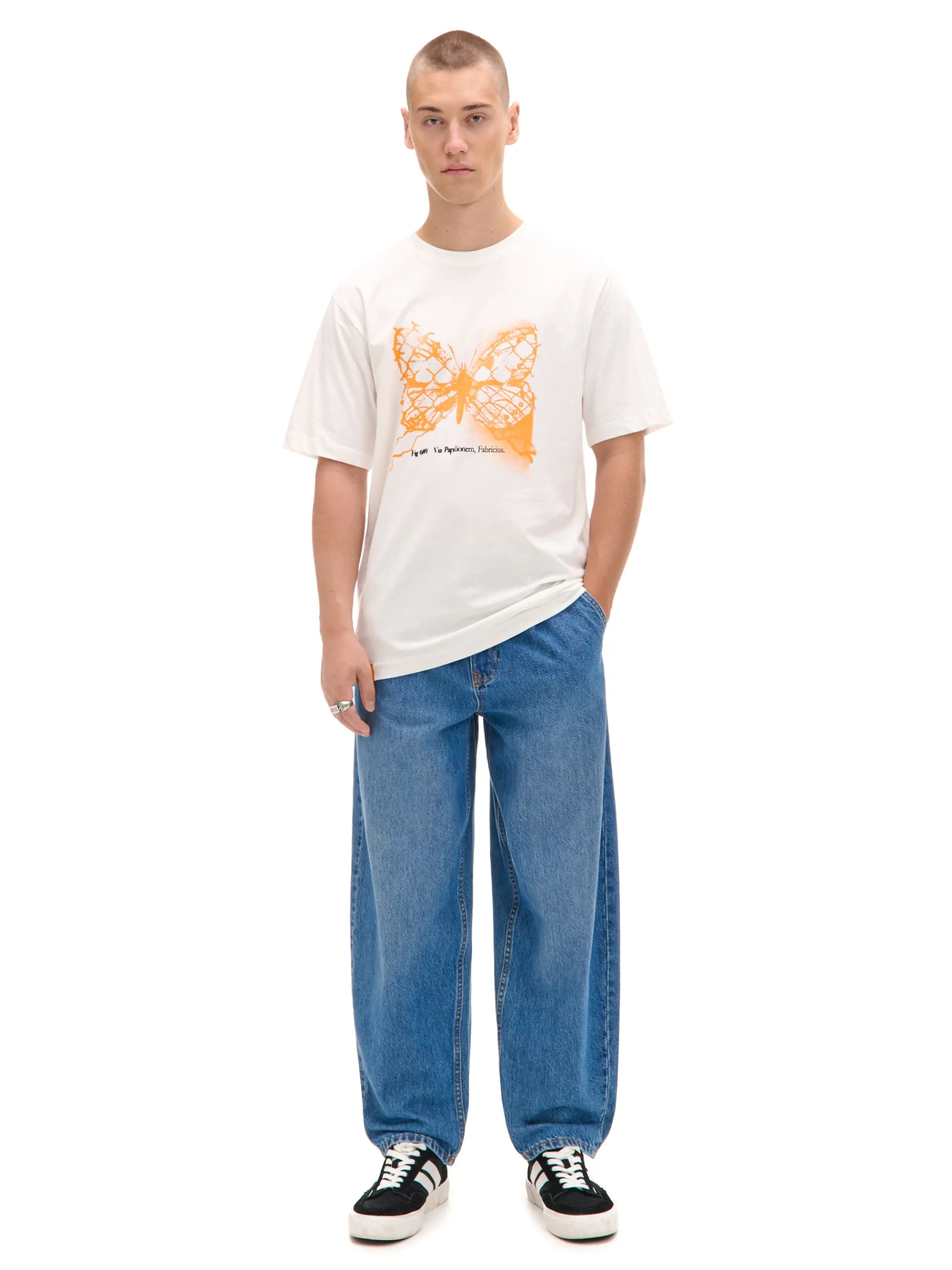 Cropp Koszulki*Kremowa koszulka z motylem