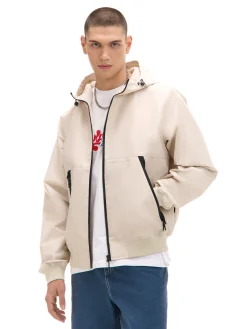 Cropp Kurtki, Płaszcze*Kremowa kurtka z kapturem