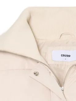 Cropp Kurtki, Płaszcze*Kremowa pikowana kurtka bomber