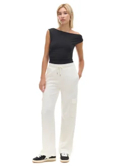 Cropp Spodnie*Kremowe spodnie dresowe