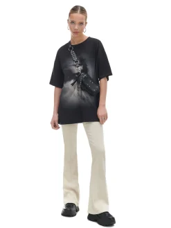 Cropp Spodnie*Kremowe spodnie flare