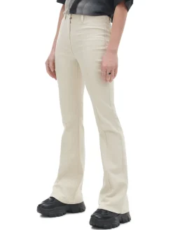 Cropp Spodnie*Kremowe spodnie flare