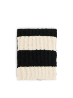 Cropp Szaliki*Kremowo-czarny szalik
