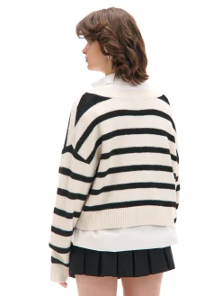 Cropp Swetry*sweter w czarne paski