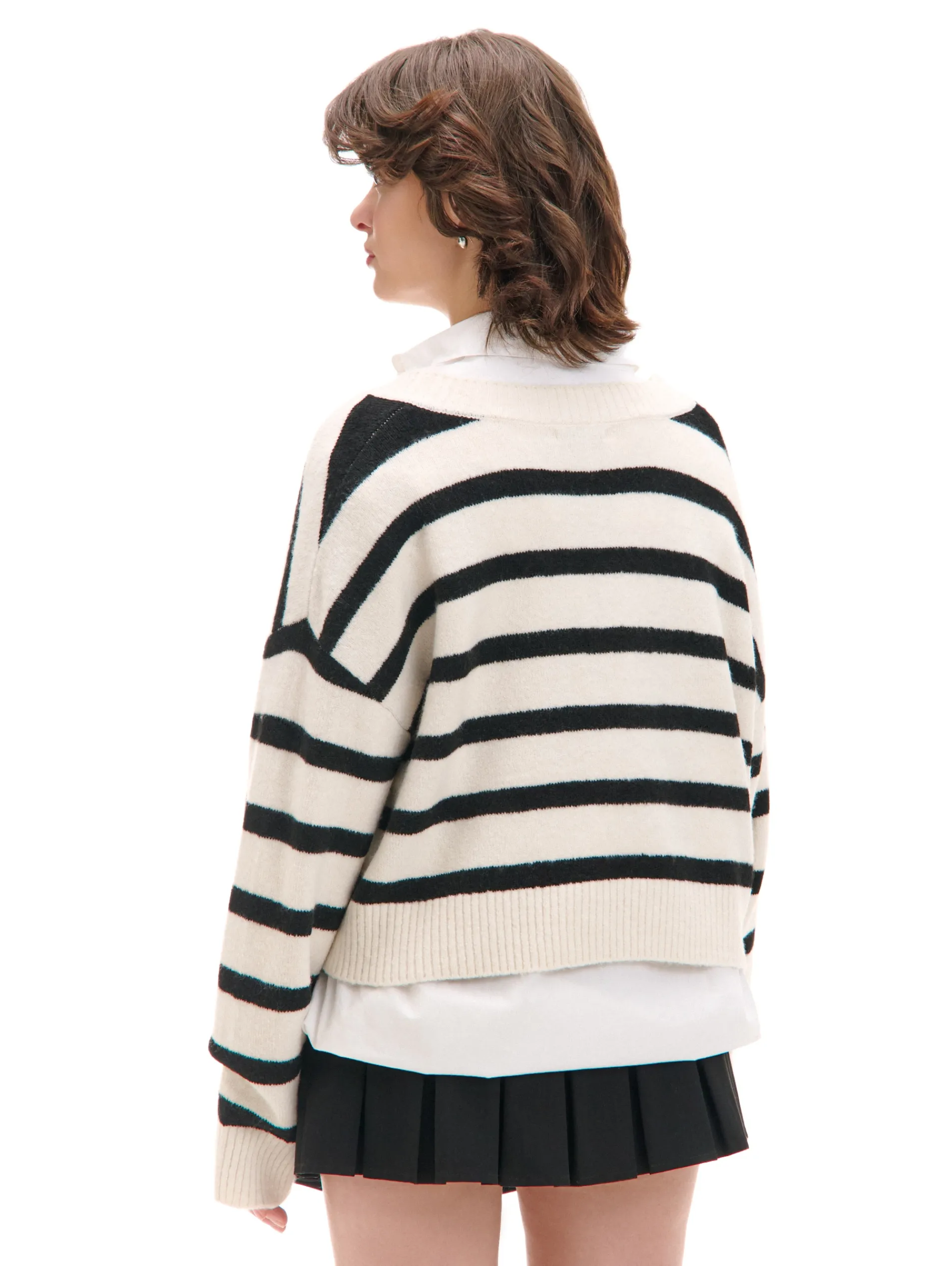 Cropp Swetry*sweter w czarne paski