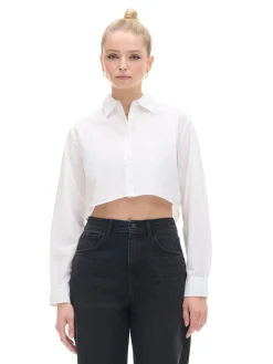 Cropp Koszule, Bluzki*Krótka biała koszula