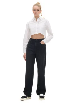 Cropp Koszule, Bluzki*Krótka biała koszula