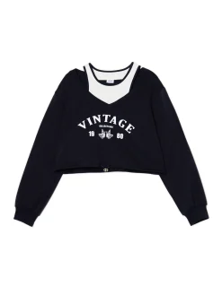 Cropp Bluzy|Sety*Krótka bluza z topem i nadrukiem