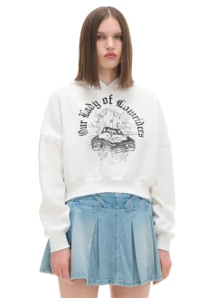 Cropp Bluzy*Krótka bluza ze spranym nadrukiem