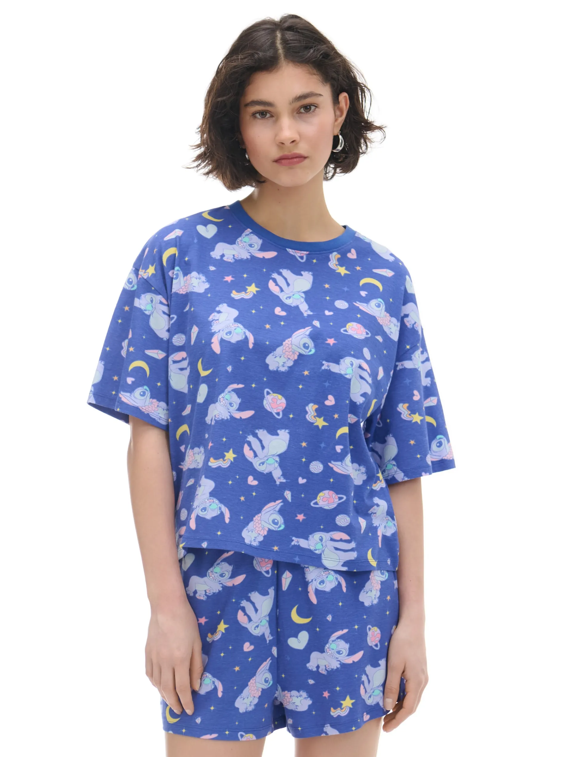 Cropp Piżamy*Krótka dwuczęściowa piżama ze Stitchem