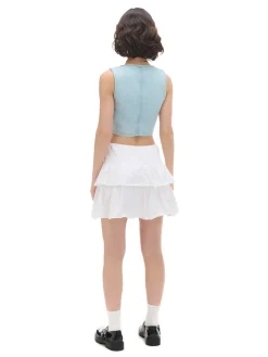 Cropp Kurtki, Płaszcze|Sety*Krótka jeansowa kamizelka