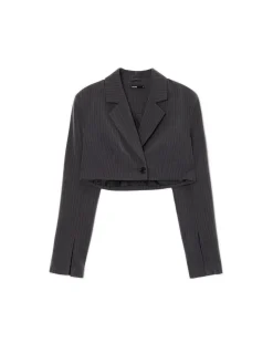 Cropp Kurtki, Płaszcze|Sety*Krótka marynarka w paski