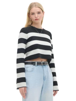 Cropp Swetry*Krótki sweter w paski