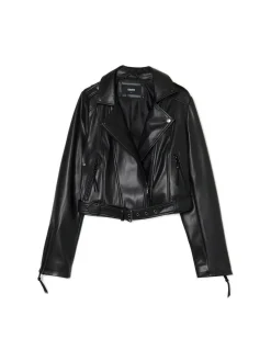 Cropp Kurtki, Płaszcze*Kurtka biker z imitacji skóry
