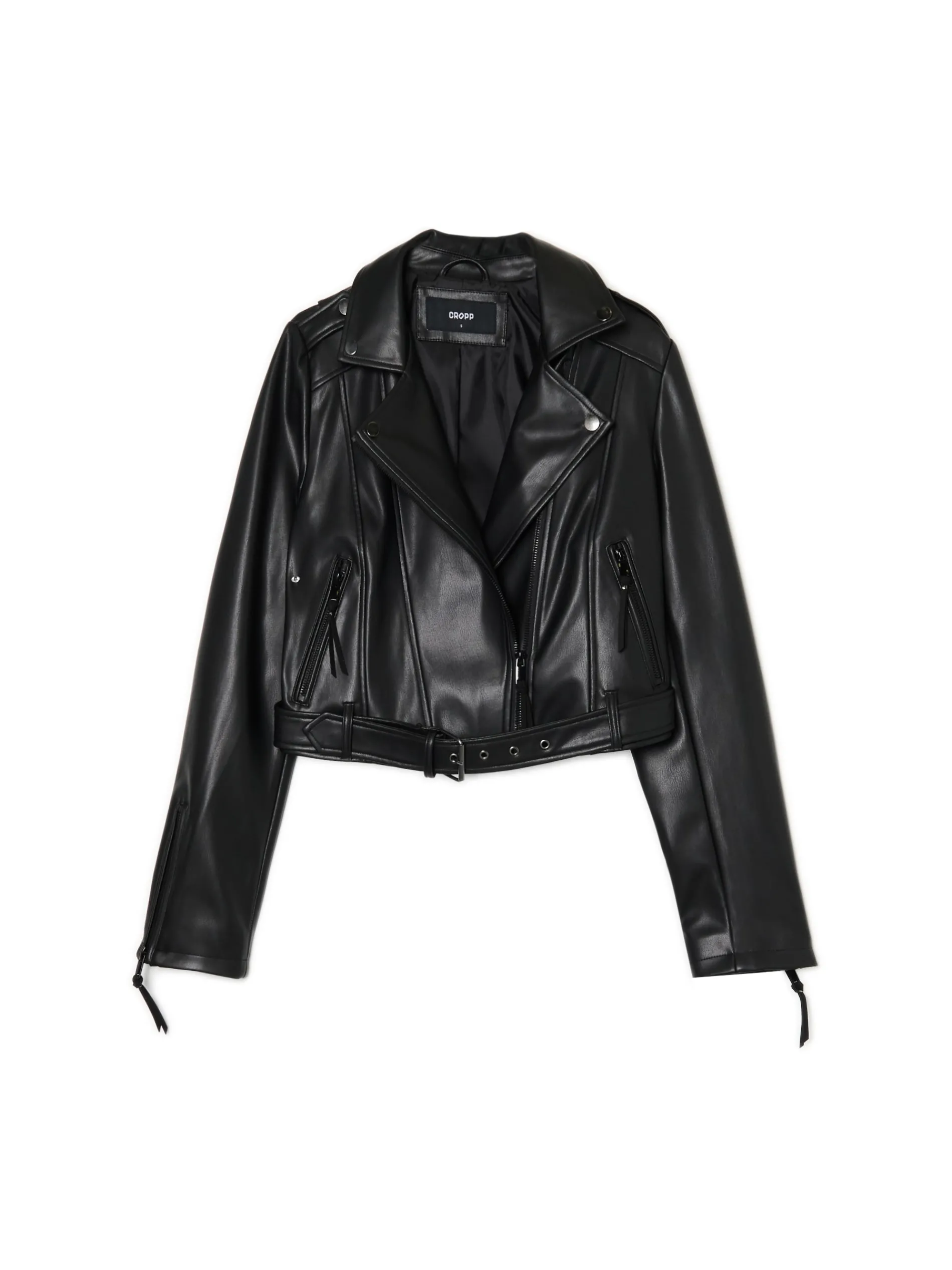 Cropp Kurtki, Płaszcze*Kurtka biker z imitacji skóry