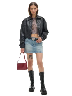 Cropp Kurtki, Płaszcze*Kurtka bomber z imitacji skóry