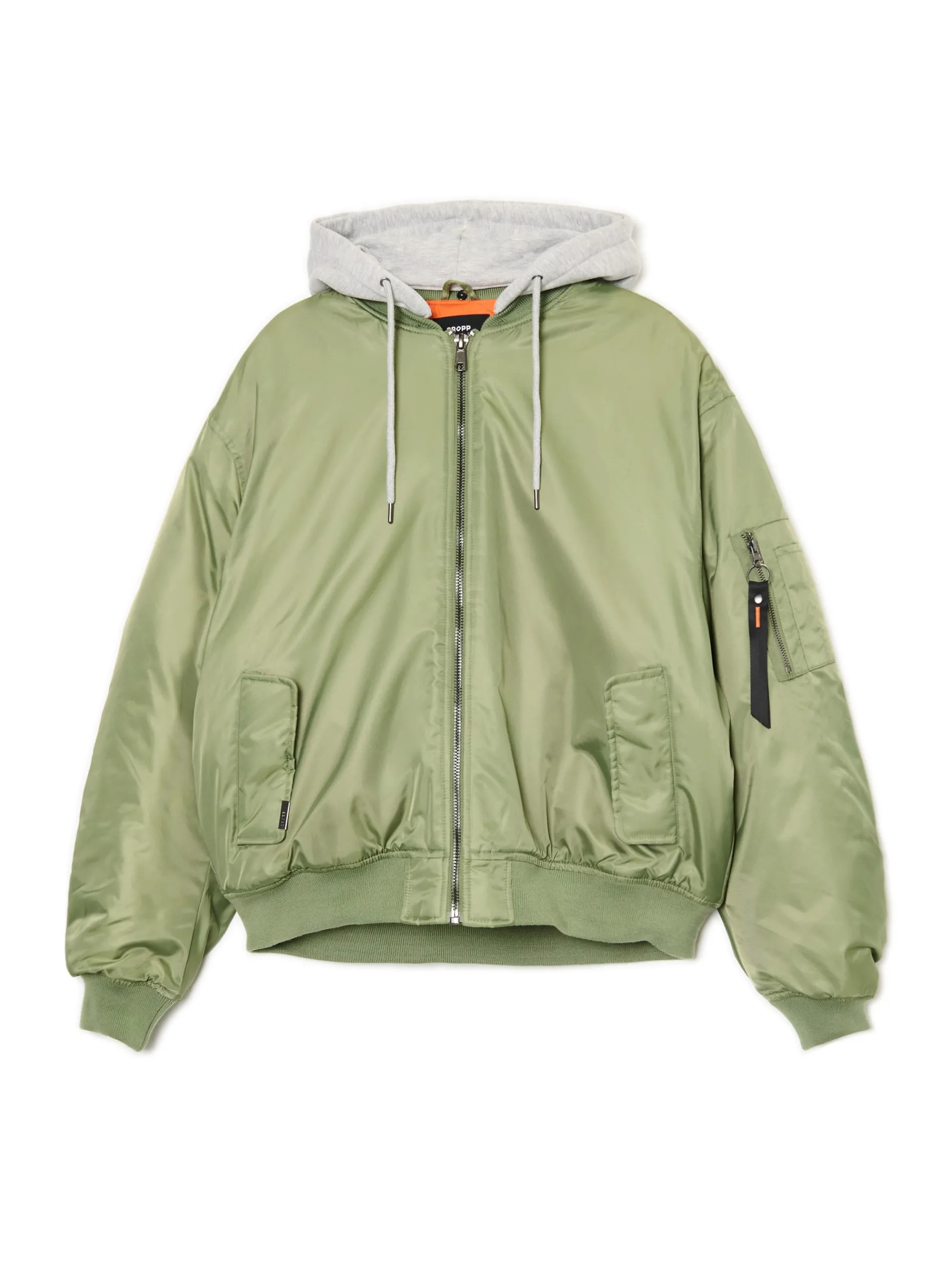 Cropp Kurtki Zimowe|Kurtki, Płaszcze*Kurtka bomberka z dzianinowym kapturem