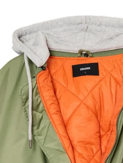 Cropp Kurtki Zimowe|Kurtki, Płaszcze*Kurtka bomberka z dzianinowym kapturem