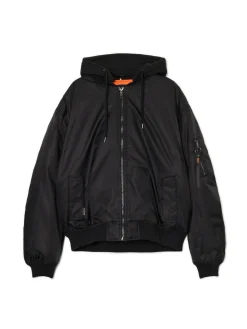 Cropp Kurtki Zimowe|Kurtki, Płaszcze*Kurtka bomberka z dzianinowym kapturem