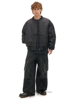 Cropp Kurtki Zimowe|Kurtki, Płaszcze*Kurtka bomberka z dzianinowym kapturem