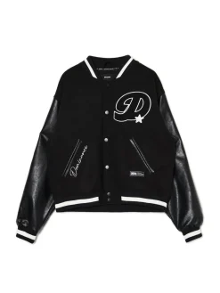 Cropp Kurtki, Płaszcze*Kurtka bomberka ze skórzanymi rękawami