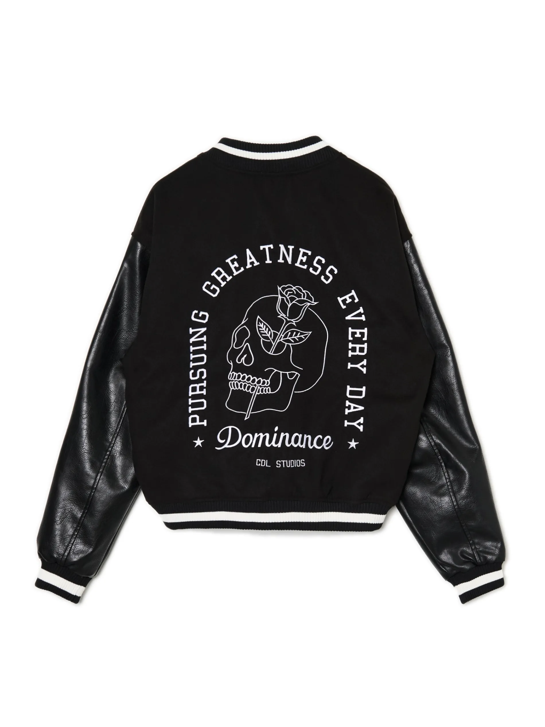 Cropp Kurtki, Płaszcze*Kurtka bomberka ze skórzanymi rękawami