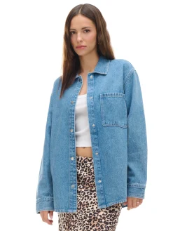 Cropp Kurtki, Płaszcze*Kurtka jeansowa z efektem sprania