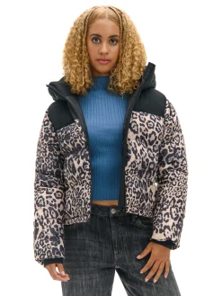 Cropp Kurtki, Płaszcze*Kurtka puffer w panterkę