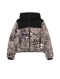 Cropp Kurtki, Płaszcze*Kurtka puffer w panterkę