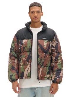 Cropp Kurtki Zimowe|Kurtki, Płaszcze*Kurtka puffer z militarnym nadrukiem