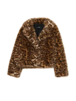 Cropp Kożuszki, Futerka|Kurtki, Płaszcze*Kurtka z imitacji futra w panterkę
