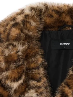 Cropp Kożuszki, Futerka|Kurtki, Płaszcze*Kurtka z imitacji futra w panterkę