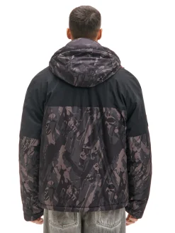 Cropp Kurtki Zimowe|Kurtki, Płaszcze*Kurtka z kapturem z nadrukiem moro