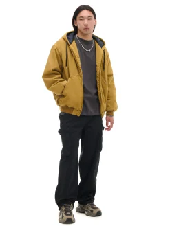 Cropp Kurtki Zimowe|Kurtki, Płaszcze*Miodowa kurtka bomber z kapturem