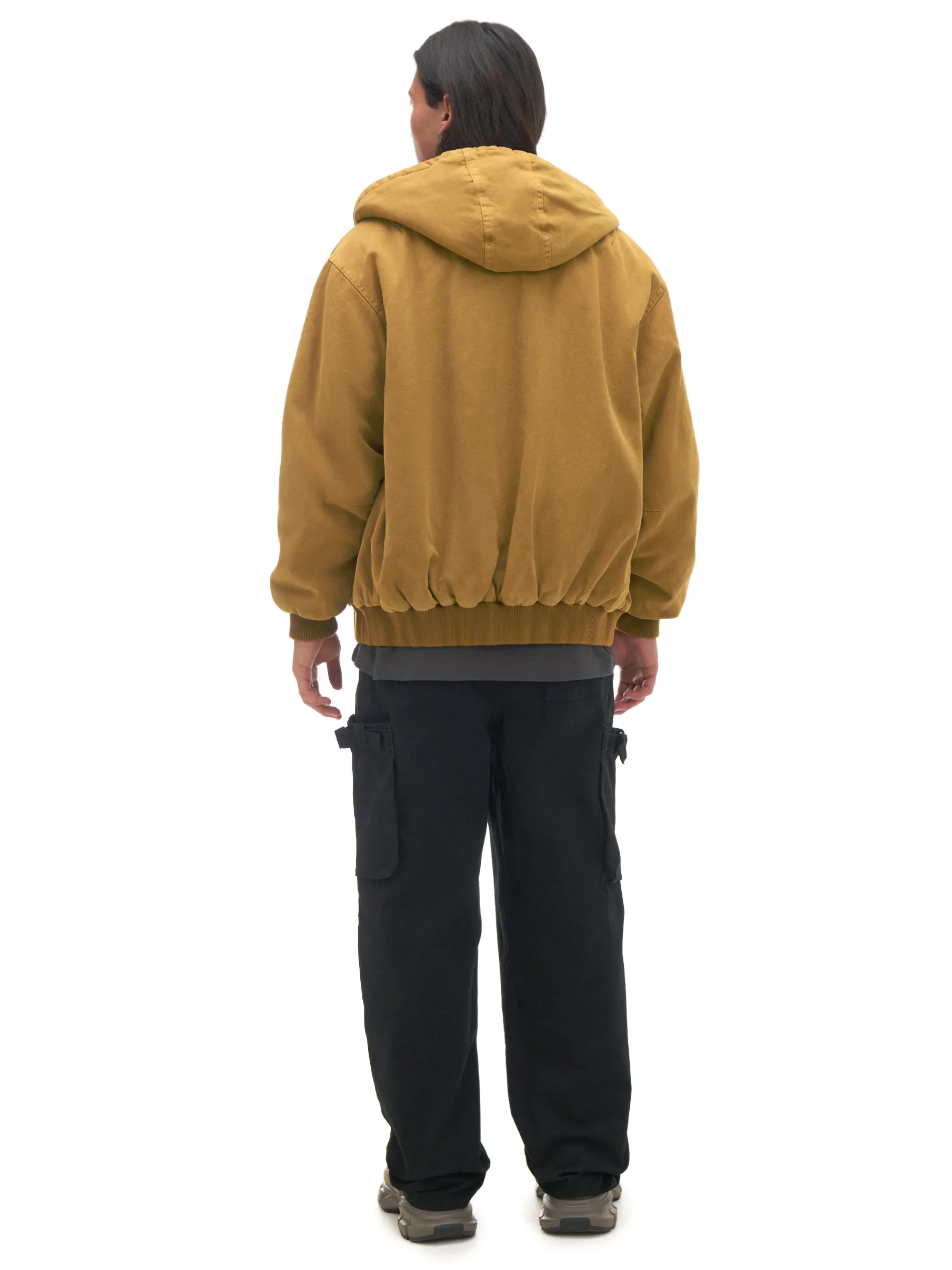 Cropp Kurtki Zimowe|Kurtki, Płaszcze*Miodowa kurtka bomber z kapturem