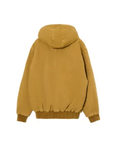 Cropp Kurtki Zimowe|Kurtki, Płaszcze*Miodowa kurtka bomber z kapturem