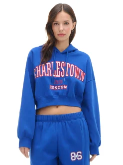 Cropp Bluzy|Sety*Niebieska bluza crop