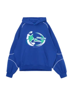 Cropp Bluzy*Niebieska bluza z kapturem Baltic Games