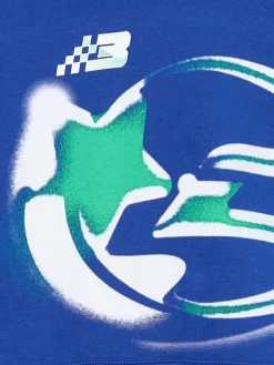 Cropp Bluzy*Niebieska bluza z kapturem Baltic Games