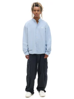 Cropp Koszule*Niebieska koszula z ozdobnym wykończeniem