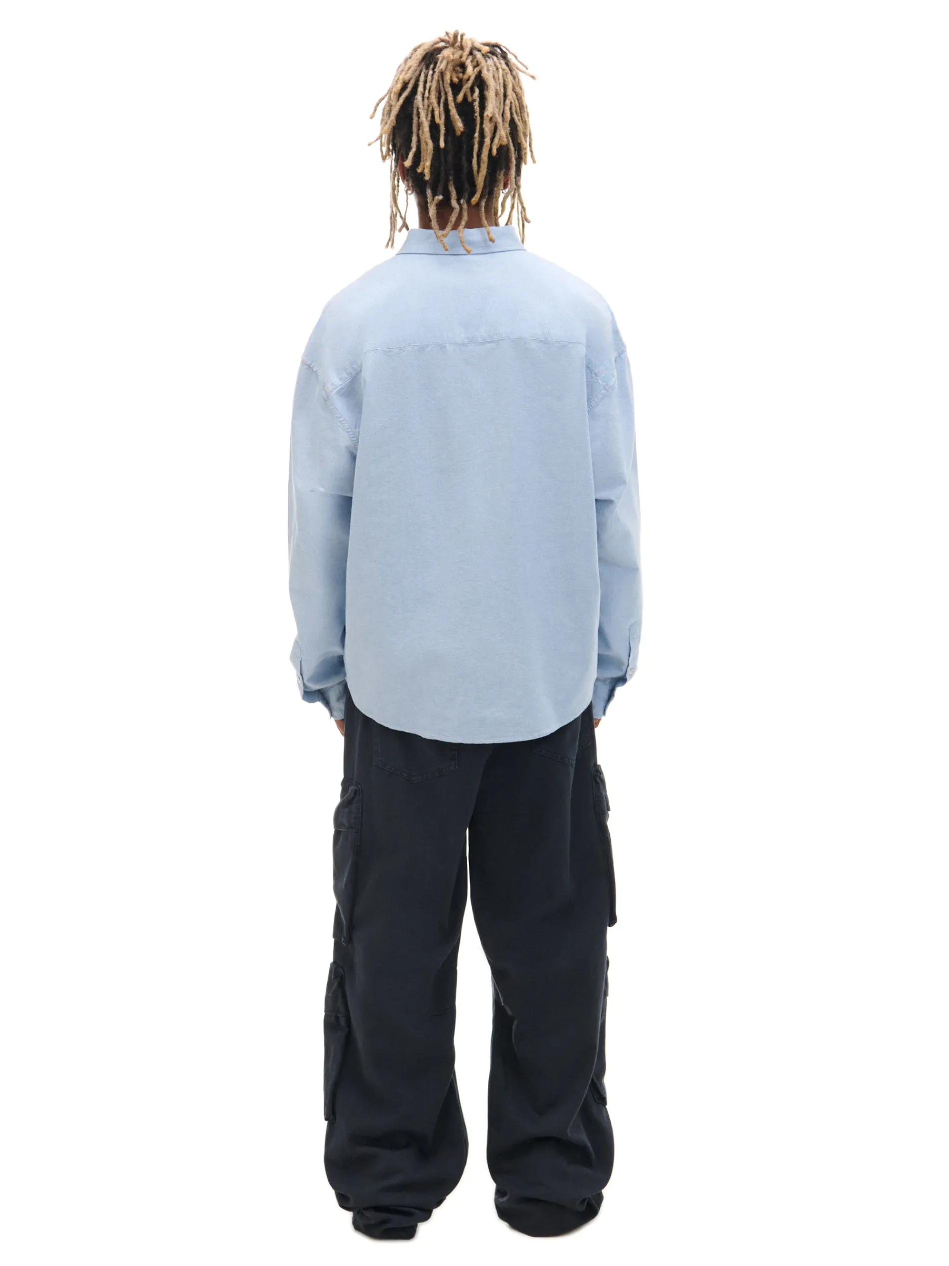 Cropp Koszule*Niebieska koszula z ozdobnym wykończeniem