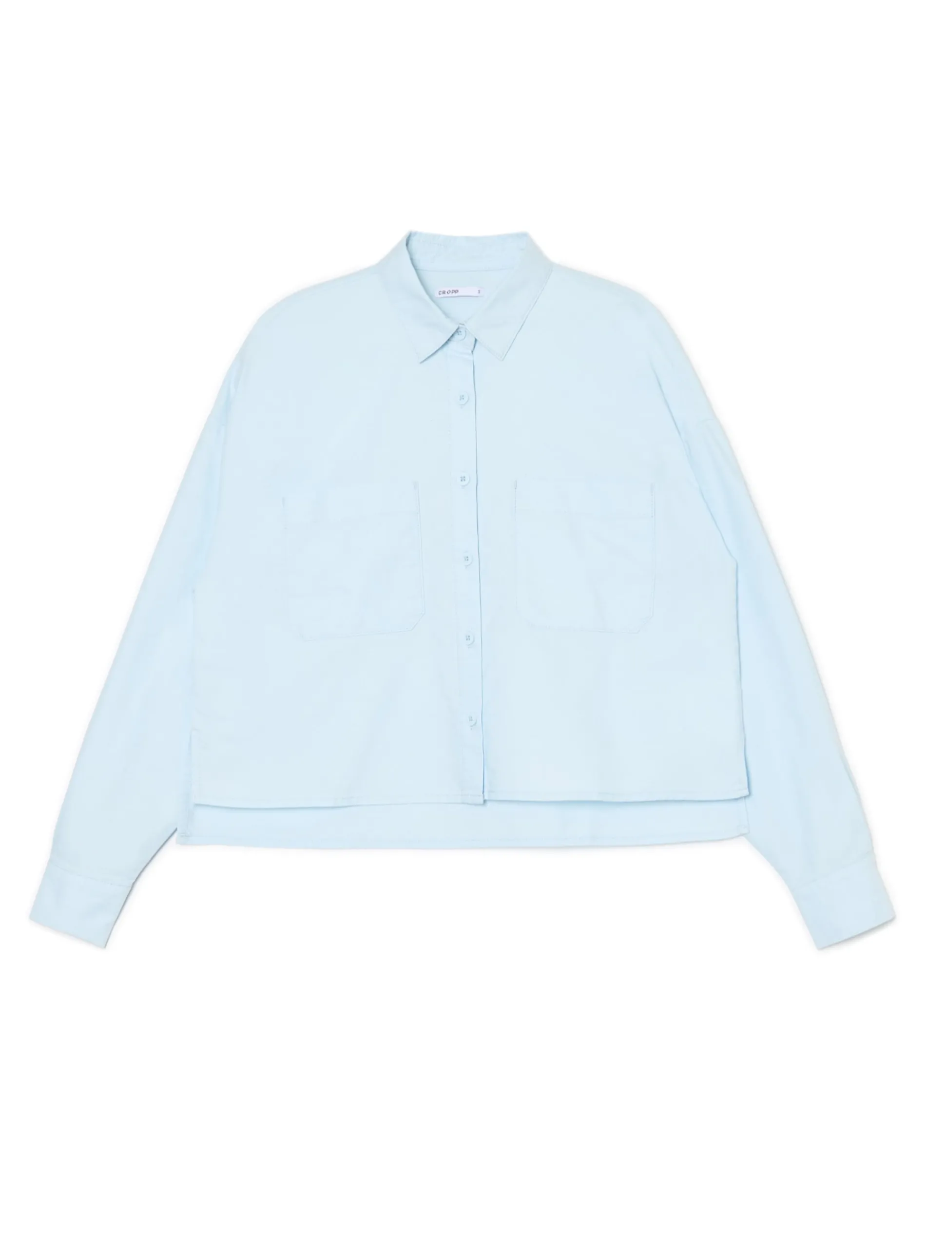 Cropp Koszule, Bluzki*Niebieska koszula z rozcięciami