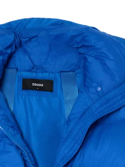 Cropp Kurtki, Płaszcze*Niebieska pikowana kurtka z kapturem
